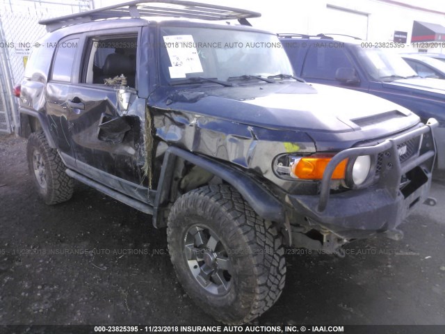 JTEBU11F570054566 - 2007 TOYOTA FJ CRUISER BLACK photo 1