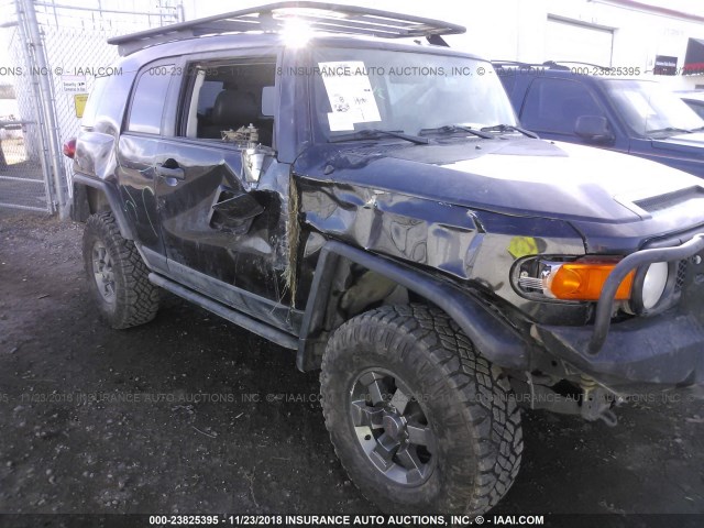 JTEBU11F570054566 - 2007 TOYOTA FJ CRUISER BLACK photo 6