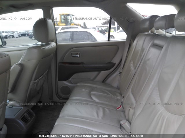 JTJGF10U910103664 - 2001 LEXUS RX 300 GOLD photo 8