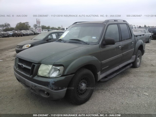 1FMZU67E22UC88241 - 2002 FORD EXPLORER SPORT TR  GREEN photo 2