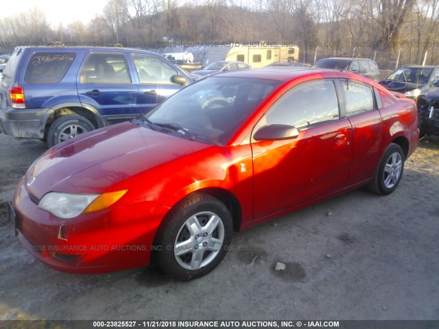 1G8AN15F16Z106545 - 2006 SATURN ION LEVEL 2 RED photo 2