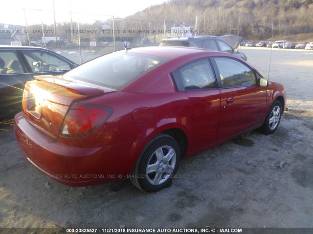 1G8AN15F16Z106545 - 2006 SATURN ION LEVEL 2 RED photo 4