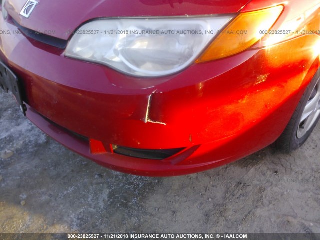 1G8AN15F16Z106545 - 2006 SATURN ION LEVEL 2 RED photo 6