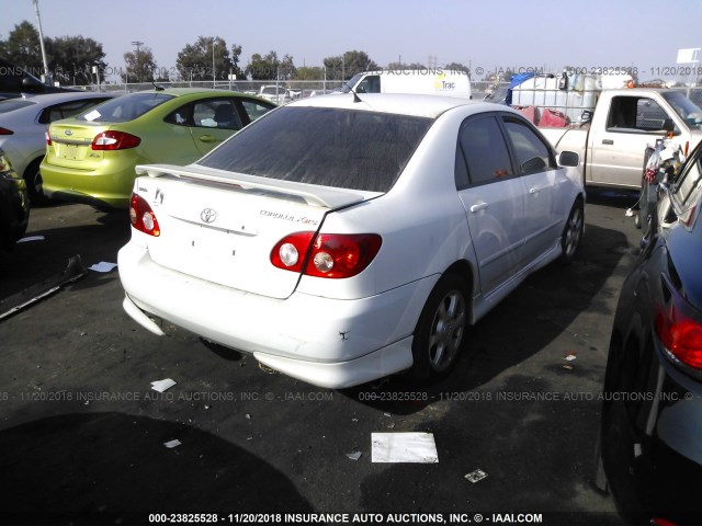 2T1BY32E36C552098 - 2006 TOYOTA COROLLA XRS WHITE photo 4