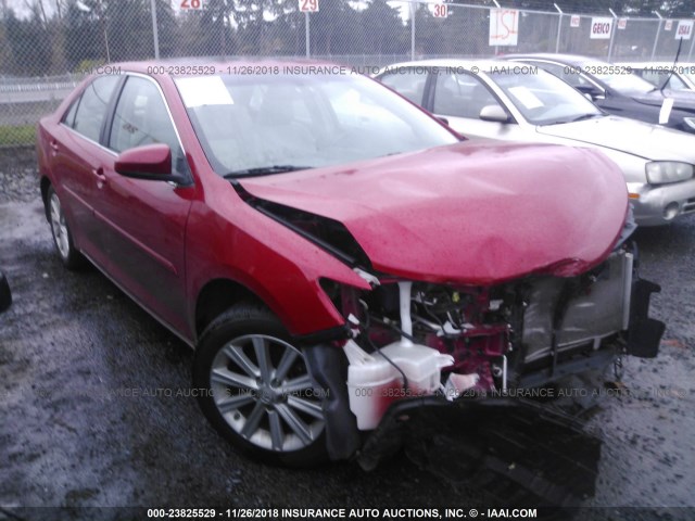 4T1BK1FK7CU519542 - 2012 TOYOTA CAMRY SE/XLE RED photo 1