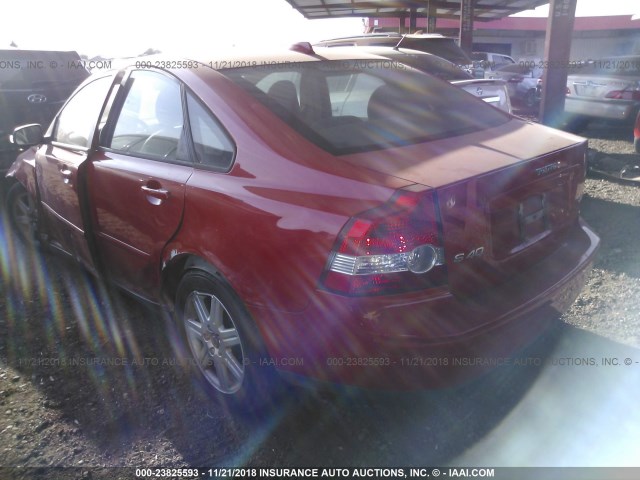 YV1MS382072308121 - 2007 VOLVO S40 2.4I RED photo 3