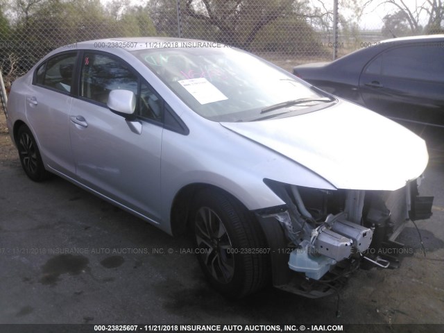 2HGFB2F99DH566831 - 2013 HONDA CIVIC EXL SILVER photo 1