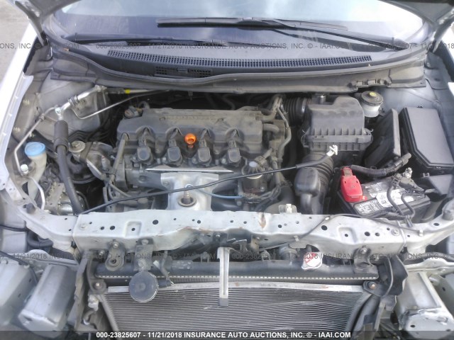 2HGFB2F99DH566831 - 2013 HONDA CIVIC EXL SILVER photo 10