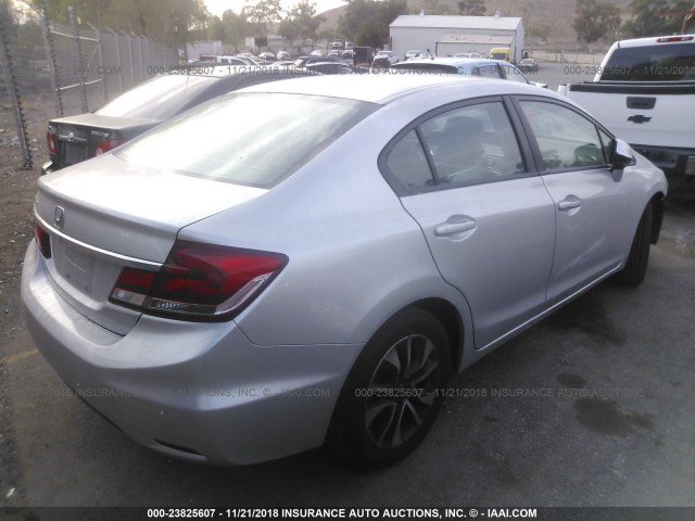 2HGFB2F99DH566831 - 2013 HONDA CIVIC EXL SILVER photo 4