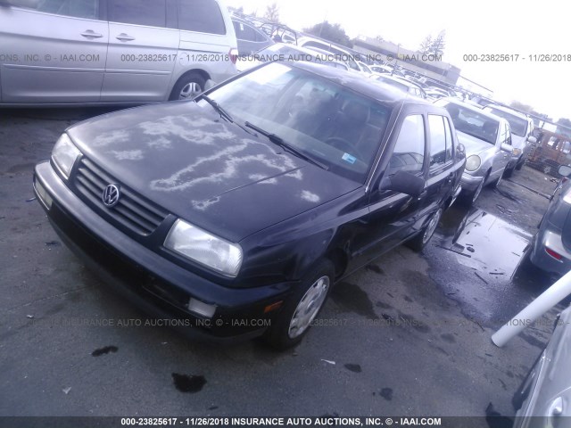 3VWRA81H6TM057177 - 1996 VOLKSWAGEN JETTA GL BLACK photo 2