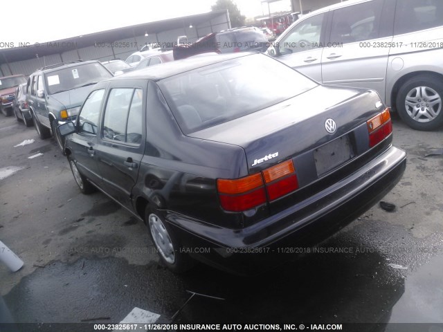 3VWRA81H6TM057177 - 1996 VOLKSWAGEN JETTA GL BLACK photo 3