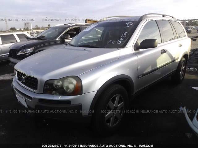 YV1CZ59H941066274 - 2004 VOLVO XC90 SILVER photo 2