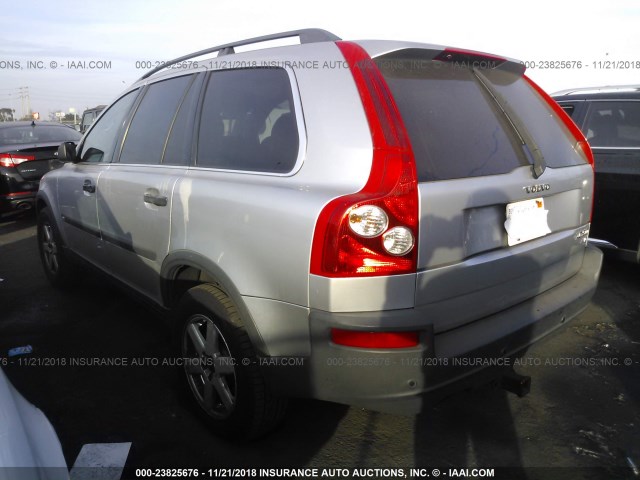 YV1CZ59H941066274 - 2004 VOLVO XC90 SILVER photo 3