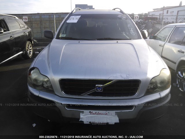 YV1CZ59H941066274 - 2004 VOLVO XC90 SILVER photo 6