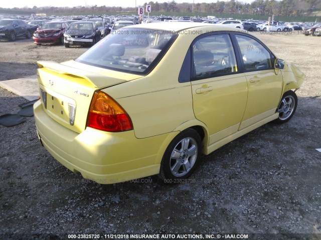 JS2RA41S235151625 - 2003 SUZUKI AERIO S/GS YELLOW photo 4