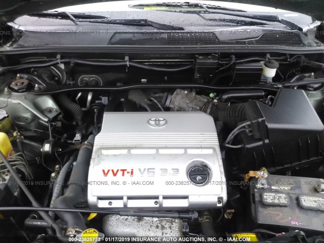 JTEDP21A150090813 - 2005 TOYOTA HIGHLANDER LIMITED GREEN photo 10