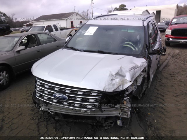 1FM5K7F82GGA26750 - 2016 FORD EXPLORER LIMITED SILVER photo 6