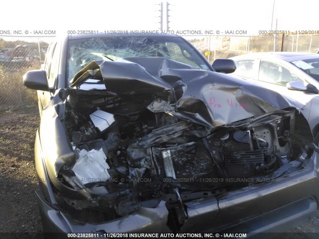 5TFJU4GN7DX043104 - 2013 TOYOTA TACOMA DOUBLE CAB PRERUNNER GRAY photo 6