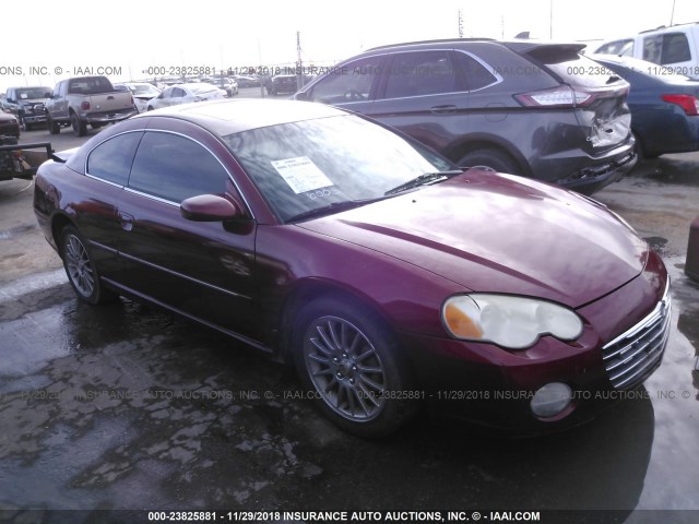 4C3AG52H64E139268 - 2004 CHRYSLER SEBRING LIMITED MAROON photo 1