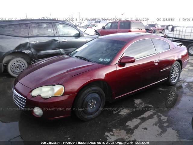 4C3AG52H64E139268 - 2004 CHRYSLER SEBRING LIMITED MAROON photo 2