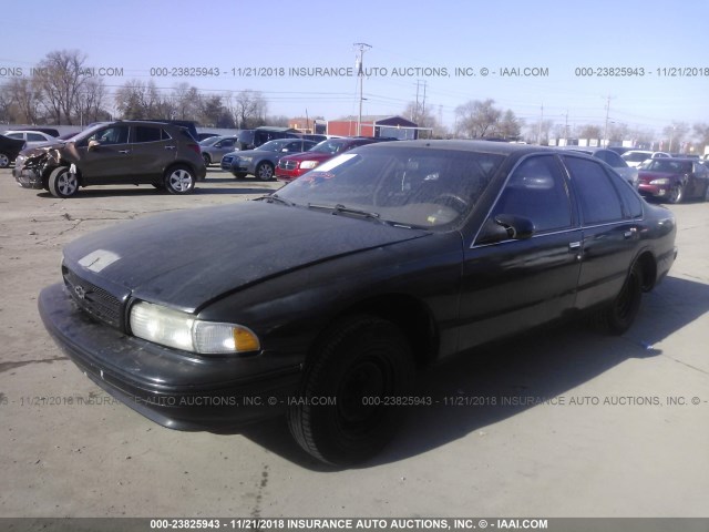 1G1BL52W8SR190734 - 1995 CHEVROLET CAPRICE CLASSIC BLACK photo 2