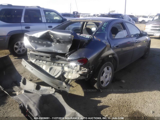 1B3DL46X04N240647 - 2004 DODGE STRATUS SXT GRAY photo 4