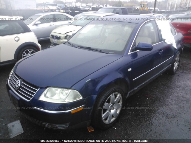 WVWRH63B62P034910 - 2002 VOLKSWAGEN PASSAT GLX 蓝色 照片 2