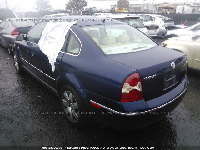 WVWRH63B62P034910 - 2002 VOLKSWAGEN PASSAT GLX 蓝色 照片 3