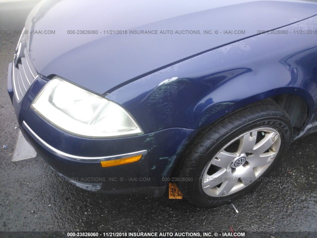 WVWRH63B62P034910 - 2002 VOLKSWAGEN PASSAT GLX 蓝色 照片 6