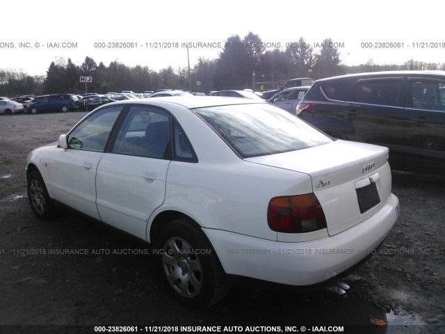 WAUCB88D4VA285166 - 1997 AUDI A4 1.8T QUATTRO WHITE photo 3