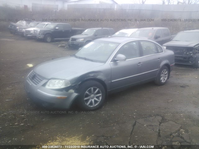 WVWPD63B04P257367 - 2004 VOLKSWAGEN PASSAT GLS SILVER photo 2