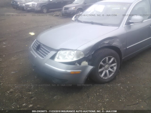 WVWPD63B04P257367 - 2004 VOLKSWAGEN PASSAT GLS SILVER photo 6