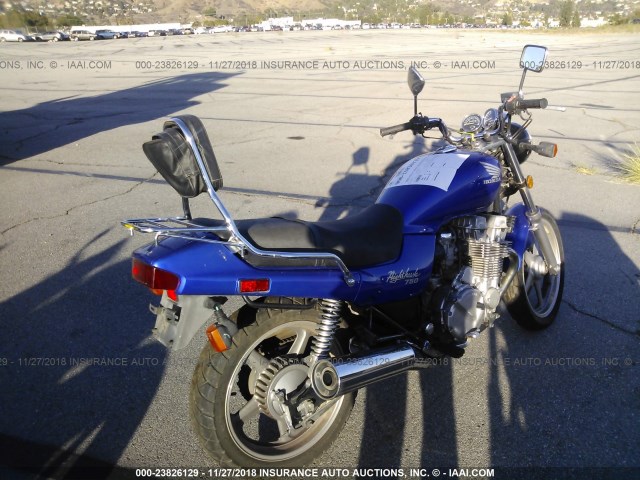 JH2RC3812PM200711 - 1993 HONDA CB750 BLUE photo 4