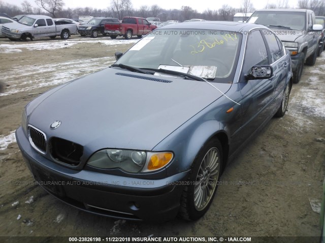 WBAEV53492KM15275 - 2002 BMW 330 I BLUE photo 2