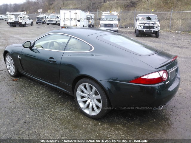 SAJDA43B575B06271 - 2007 JAGUAR XK GREEN photo 3