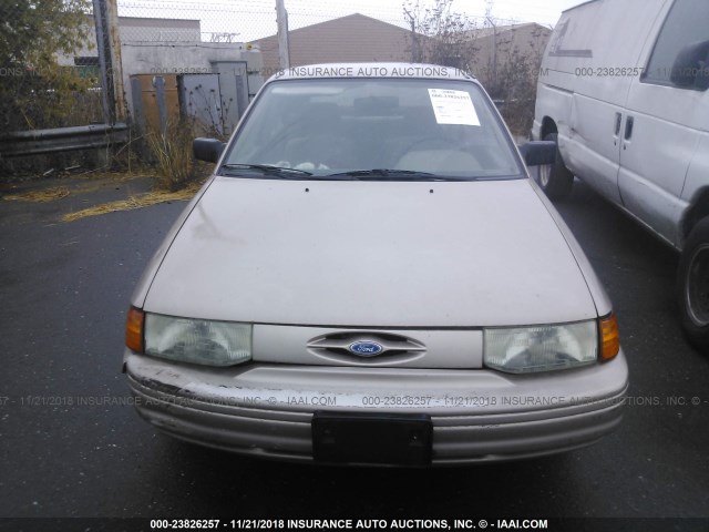 1FAPP14J8PW106793 - 1993 FORD ESCORT LX TAN photo 6