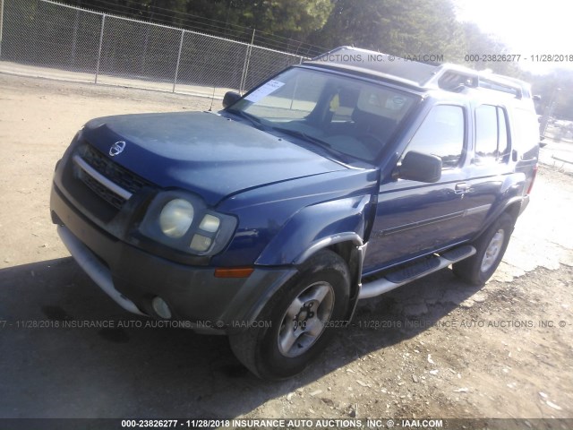 5N1ED28T92C540688 - 2002 NISSAN XTERRA XE/SE BLUE photo 2