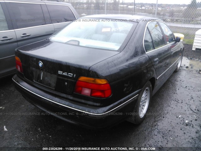 WBADE6329WBW60809 - 1998 BMW 540 I AUTOMATIC BLACK photo 4