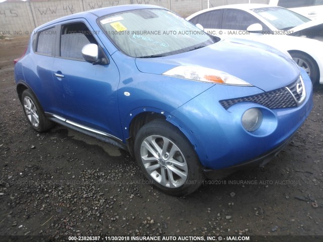 JN8AF5MR2BT018627 - 2011 NISSAN JUKE S/SV/SL BLUE photo 1