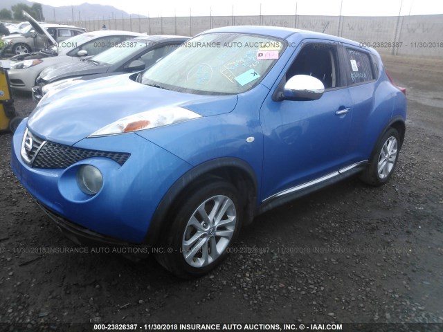 JN8AF5MR2BT018627 - 2011 NISSAN JUKE S/SV/SL BLUE photo 2