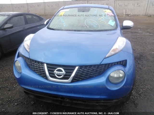 JN8AF5MR2BT018627 - 2011 NISSAN JUKE S/SV/SL BLUE photo 6