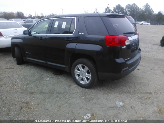 2GKALMEK1D6294748 - 2013 GMC TERRAIN SLE BLACK photo 3