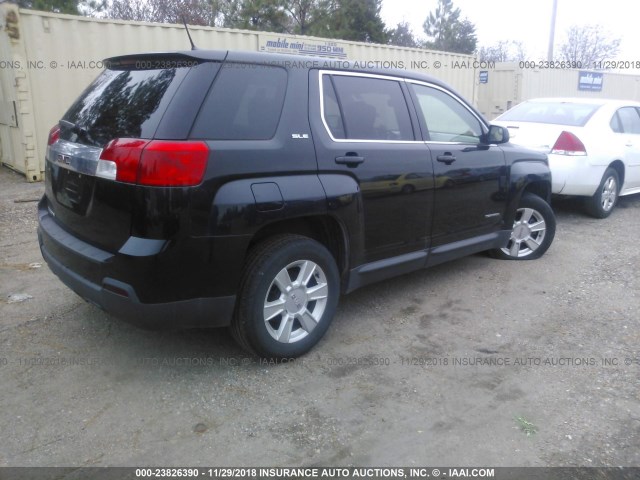 2GKALMEK1D6294748 - 2013 GMC TERRAIN SLE BLACK photo 4