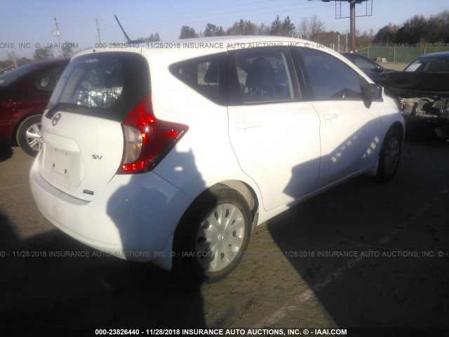 3N1CE2CP1GL375835 - 2016 NISSAN VERSA NOTE S/S PLUS/SV/SL/SR WHITE photo 4