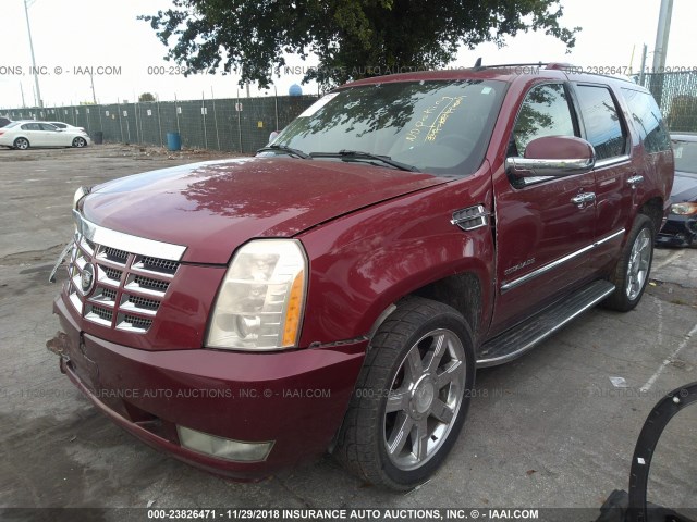 1GYFK63857R301114 - 2007 CADILLAC ESCALADE LUXURY RED photo 2