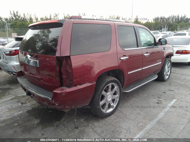 1GYFK63857R301114 - 2007 CADILLAC ESCALADE LUXURY RED photo 4