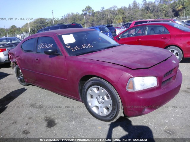 2B3KA43R56H356134 - 2006 DODGE CHARGER SE/SXT RED photo 1