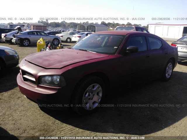 2B3KA43R56H356134 - 2006 DODGE CHARGER SE/SXT RED photo 2