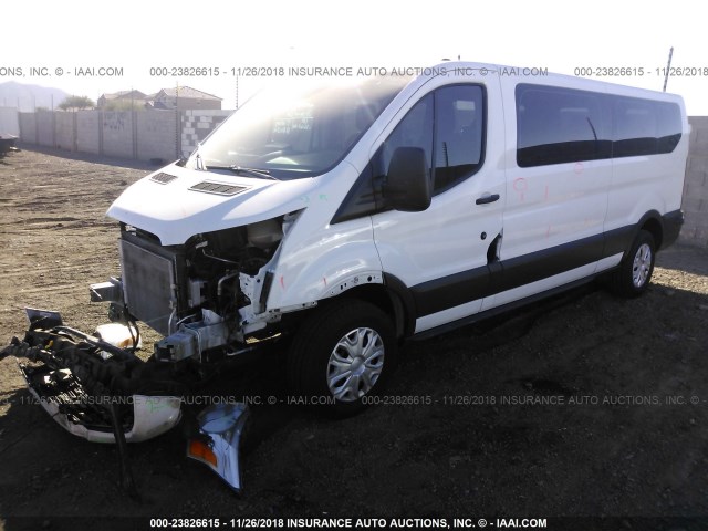 1FBZX2ZM3GKA67943 - 2016 FORD TRANSIT T-350 WHITE photo 2