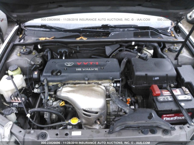 4T1BE32K35U556714 - 2005 TOYOTA CAMRY LE/XLE/SE GRAY photo 10